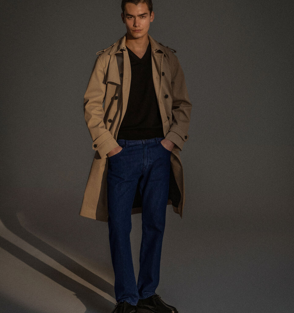 Liverpool slim fit jeans - men's slim fit jeans - Dark Blue | Sisley image number 8